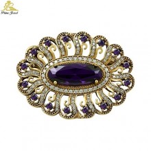 Gümüş Otantik Broş